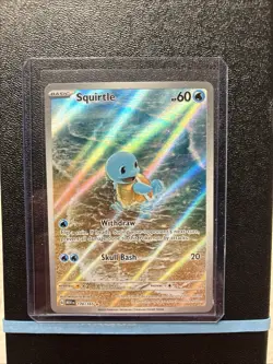 Pokemon TCG Squirtle 170/165 Scarlet & Violet 151 Illustration Rare Holo Card - Image 1