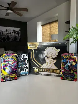 Brand New Factory-Sealed Pokemon TCG Mega Evolution ETB/ black bolt booster - Image 1