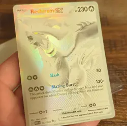 Pokemon Reshiram EX 173/086 SV11W White Flare Full Art Holo Rare Card - Image 4