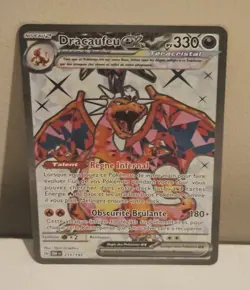 Dracaufeu Ex 215/197 FA carte Pokemon EV03 Flammes Obsidiennes OBF - FR - Neuf - Image 3
