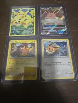 Pokemon TCG Pikachu and Eevee lot of 4 Promos Generations - Image 1