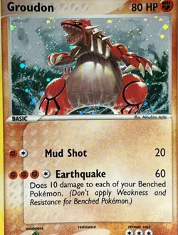 Pokemon 2004 EX Hidden Legends-Groudon 102/101 Secret Rare Holo -NM - Image 2