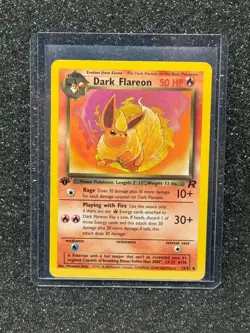 Pokemon TCG Dark Flareon 35/82 Team Rocket 1st Edition WOTC - NM - Image 1