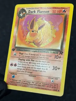 Pokemon TCG Dark Flareon 35/82 Team Rocket 1st Edition WOTC - NM - Image 5