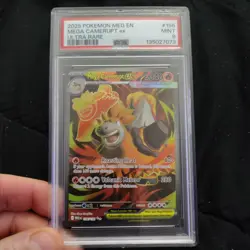 2025 POKEMON MEG EN-MEGA EVOLUTION ULTRA RARE #156 MEGA CAMERUPT EX PSA 9 - Image 1