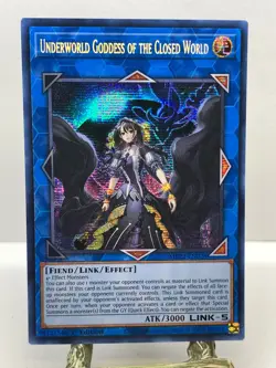 Underworld Goddess of the Closed World MP22-EN028 2022 Yu-Gi-Oh SCR 1st Edition - Image 1