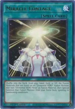 x3 Miracle Contact - MAGO-EN148 - Rare - 1st Edition Yu-Gi-Oh! M/NM - Image 1