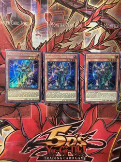 Yugioh Playset x3 Noble Knight's Shield-Bearer BROL-EN017 Secret Rare 1st Ed NM - Image 1