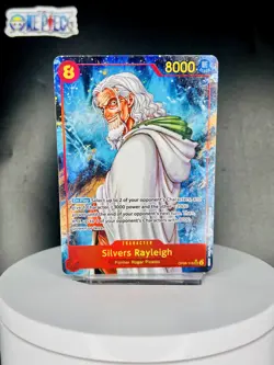 One Piece Card Game 🏴‍☠OP08-118 Silvers Rayleigh SEC PAR NM Alt Art Foil ENG - Image 1