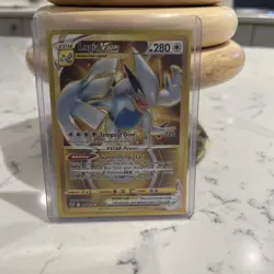 Lugia Vstar Gold Card Silver Tempest 211/195, NM Pokemon Card - Image 1