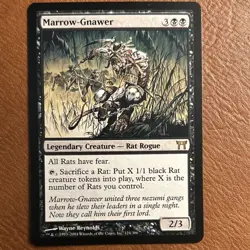 Magic: The Gathering Marrow-Gnawer Rare Legendary Creature Rat Card Kamigawa Bl… - Image 1