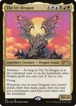 Magic MTG Secret Lair FOIL The Ur-Dragon NEAR MINT NM - Image 1