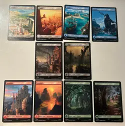 MTG Assassin’s Creed Basic Land Common Full Art Set Of 10 X4 1 Playset Of Each - Image 1