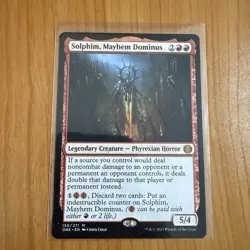 Solphim Mayhem Dominus - N/M - Phyrexia All Will Be One Magic The Gathering - Image 1