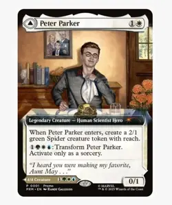Magic The Gathering Peter Parker Amazing Spider Man Exclusive Promo MTG - Image 1