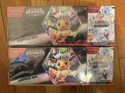 LOT OF 2 - Pokemon Prismatic Evolutions Surprise Box & Booster Bundle Sams Club - Image 1