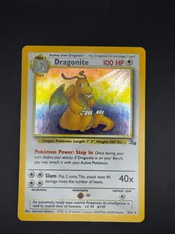 Pokemon TCG Dragonite 4/62 Fossil Holo LP - Image 1