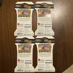 Pokemon Evolving Skies New Sealed Sleeved Blister Booster x4 Packs UMBREON - Image 2