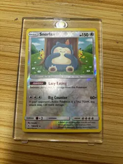 2019 POKEMON SNORLAX 158/214 -UNBROKEN BONDS- RARE- HOLO - Image 1
