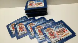 Genuine Yu-Gi-Oh! GX Sealed Sticker Booster Packs Bundle Lot 2008 X5 Packs - Image 1