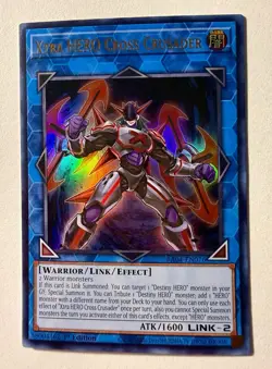 Xtra HERO Cross Crusader - RA04-EN076 - Ultra Rare - 1st Edition - NM Yugioh - Image 1
