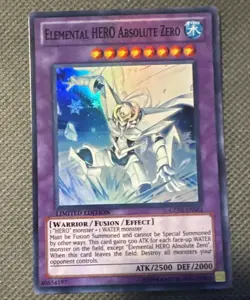 Yugioh TCG Elemental Hero Absolute Zero GENF-ENSE1 Limited Edition VLP - Image 1
