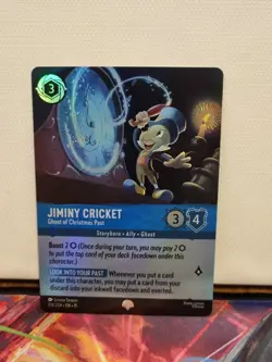DISNEY LORCANA WINTERSPELL JIMINY CRICKET #218 GHOST OF CHRISTMAS PAST EPIC NM - Image 1