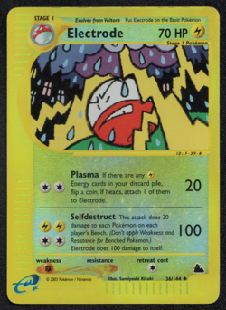 Pokemon Card Electrode Skyridge Reverse Holo 36/144 Light Play - Image 1