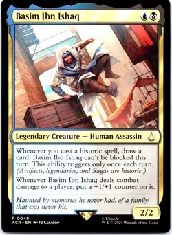 MTG Basim Ibn Ishaq Legendary Creature Assassin’s Creed Regular NM - Image 1
