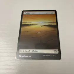 MTG Magic the Gathering Plains (373/503) Double Masters NM FOIL - Image 1