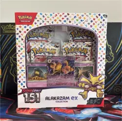 Pokemon Scarlet & Violet 151 Alakazam ex Collection Box Promo Cards Booster - Image 1