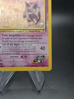 Pokemon Gym Heroes Sabrina’s Gengar 14/132 Holo SWIRL 🍥 MP - Image 5