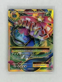 Pokemon TCG M Venusaur EX Full Art Ultra Rare Holo 100/108 Evolutions NM/MT - Image 1