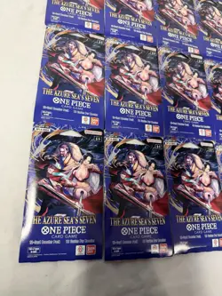 One Piece TCG The Azure Sea's Seven Sleeved Booster Pack (OP-14) Lot of 16 - Image 2