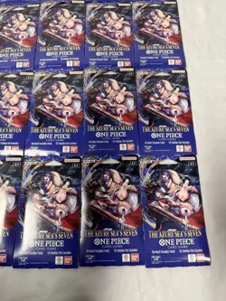 One Piece TCG The Azure Sea's Seven Sleeved Booster Pack (OP-14) Lot of 16 - Image 3