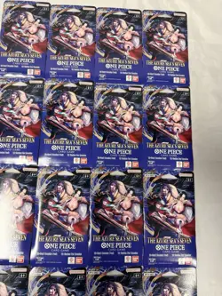 One Piece TCG The Azure Sea's Seven Sleeved Booster Pack (OP-14) Lot of 16 - Image 4