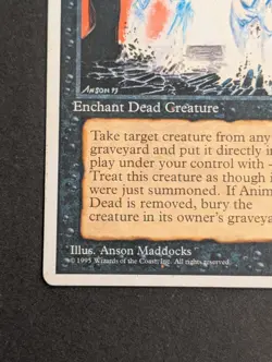 MTG Card - 1x Animate Dead - 4th, Fourth Edition, HP Vintage Magic The Gathering - Image 3