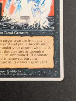 MTG Card - 1x Animate Dead - 4th, Fourth Edition, HP Vintage Magic The Gathering - Image 4