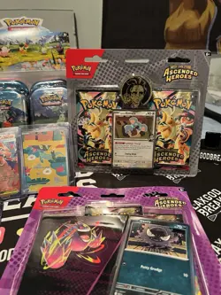 Ascended Heroes HUGE Sealed /Cards LOT - Tins , Blisters, Tech Stickers, Cards - Image 3