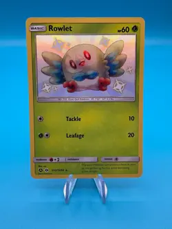 Pokemon Card Rowlet SV2/SV94 SM Hidden Fates Baby Shiny Vault Near Mint - Image 1