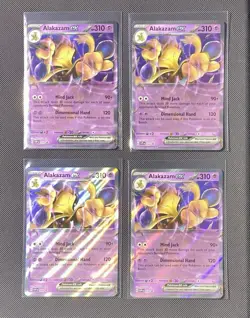 (4x) ERROR Alakazam Lot EX SVP 050 Promo Card No Star Error - Image 1