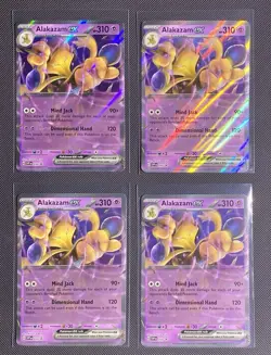 (4x) ERROR Alakazam Lot EX SVP 050 Promo Card No Star Error - Image 4