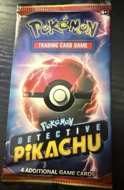 Pokemon Detective Pikachu Booster Pack 4 Cards English TCG - Image 1