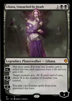 1x Near Mint, English Liliana, Untouched by Death - Starter Commander Decks - Image 1