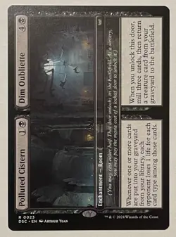 Polluted Cistern / Dim Oubliette - Commander: Duskmourn: House of Horrors MTG - Image 1