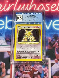1999 Pokemon Alakazam Holo Base Set Unlimited #1 CGC 8.5 - Image 1