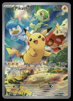 Pokemon Cards Pikachu 027 Scarlet & Violet Promo NM - Image 1