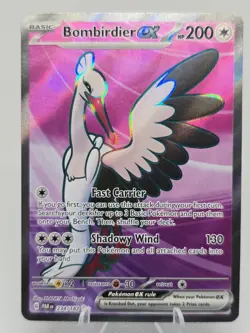 Bombirdier EX 234/182 Ultra Rare Full Art 234 Pokemon Paradox Rift NM - Image 3
