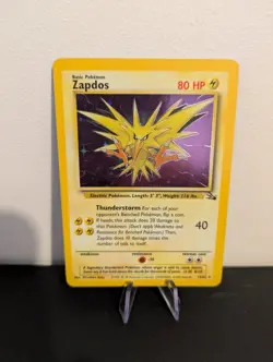 Zapdos 15/62 Rare Fossil Holo Pokemon Card 1999 WOTC - Image 1
