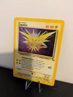 Zapdos 15/62 Rare Fossil Holo Pokemon Card 1999 WOTC - Image 3